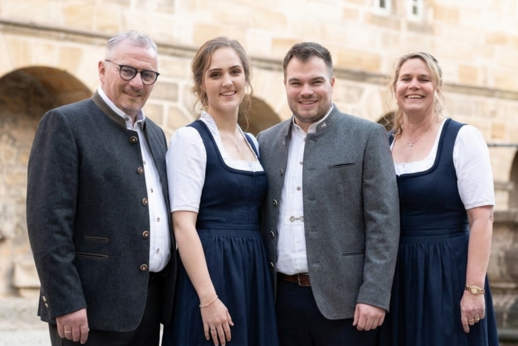 Markus Kulka, Theresa Schmidt, Daniel Schmidt und Katja Kulka-Schmidt